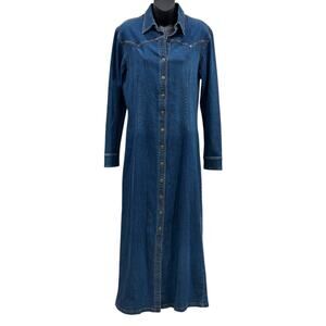 Vintage Desert Diva by Sherri Holt Denim Maxi Dress
